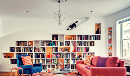 Check This Built In Book Case for Your Home Interior Design!